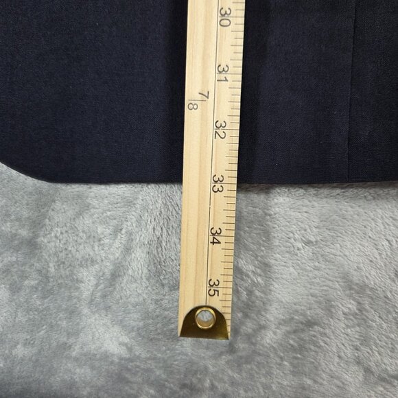 Lands End Sport Coat Mens 40L Navy Wool Preppy Career Office Blazer Suit Jacket - Picture 9 of 11